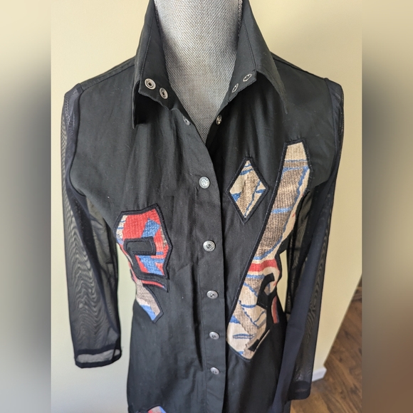 Legatte cotton patch work coat/blazer - Picture 2 of 11